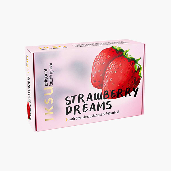 IKSU Artisanal bathing bar Strawberry Dreams