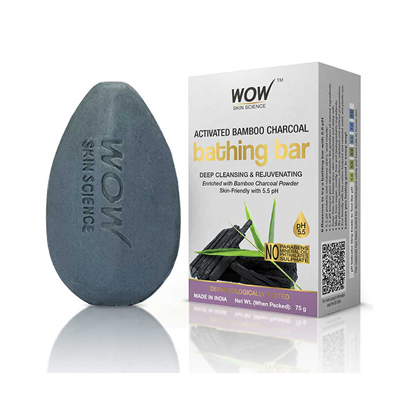 Wow Bathing Bar Activated Bamboo Charcoal Soap