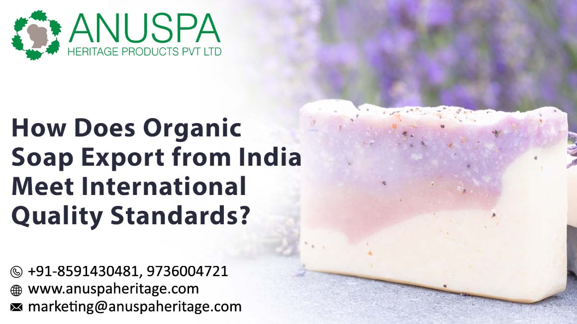 Organic Soap Export from India